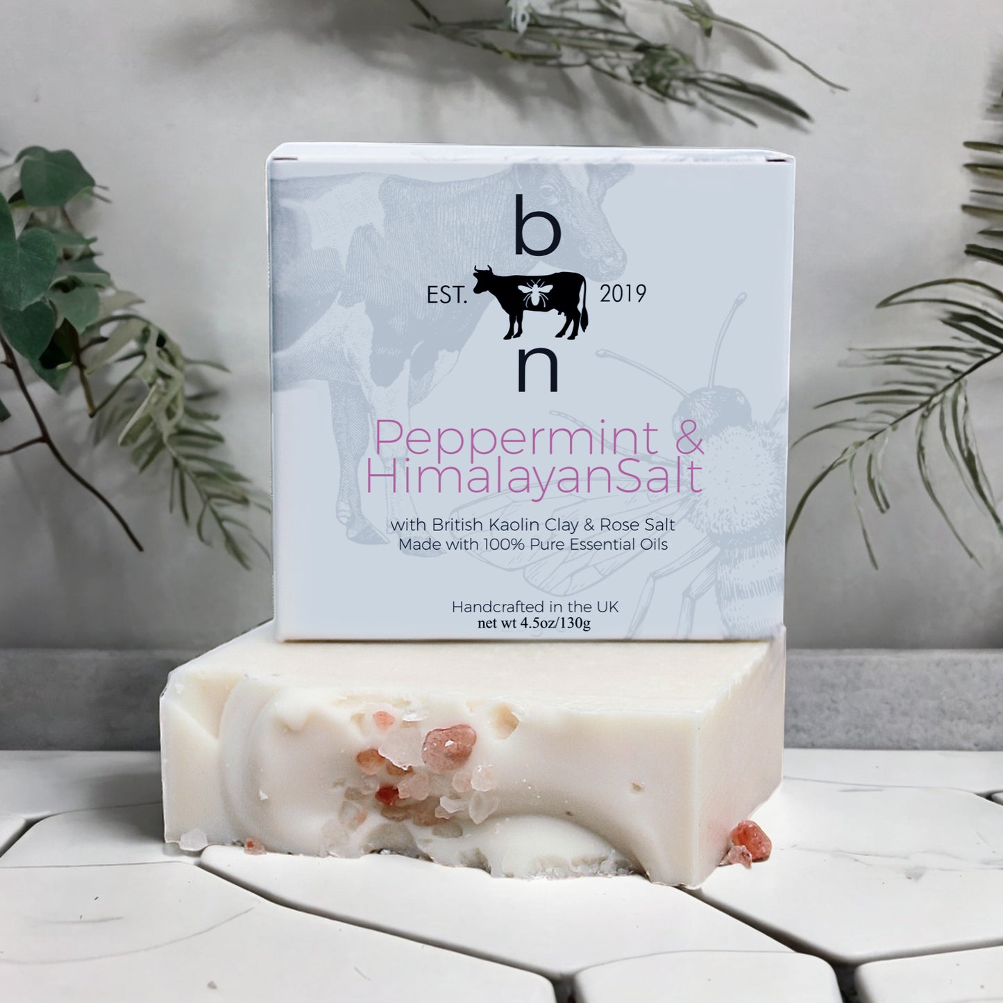 Peppermint & Himalayan Salt Tallow Soap bar