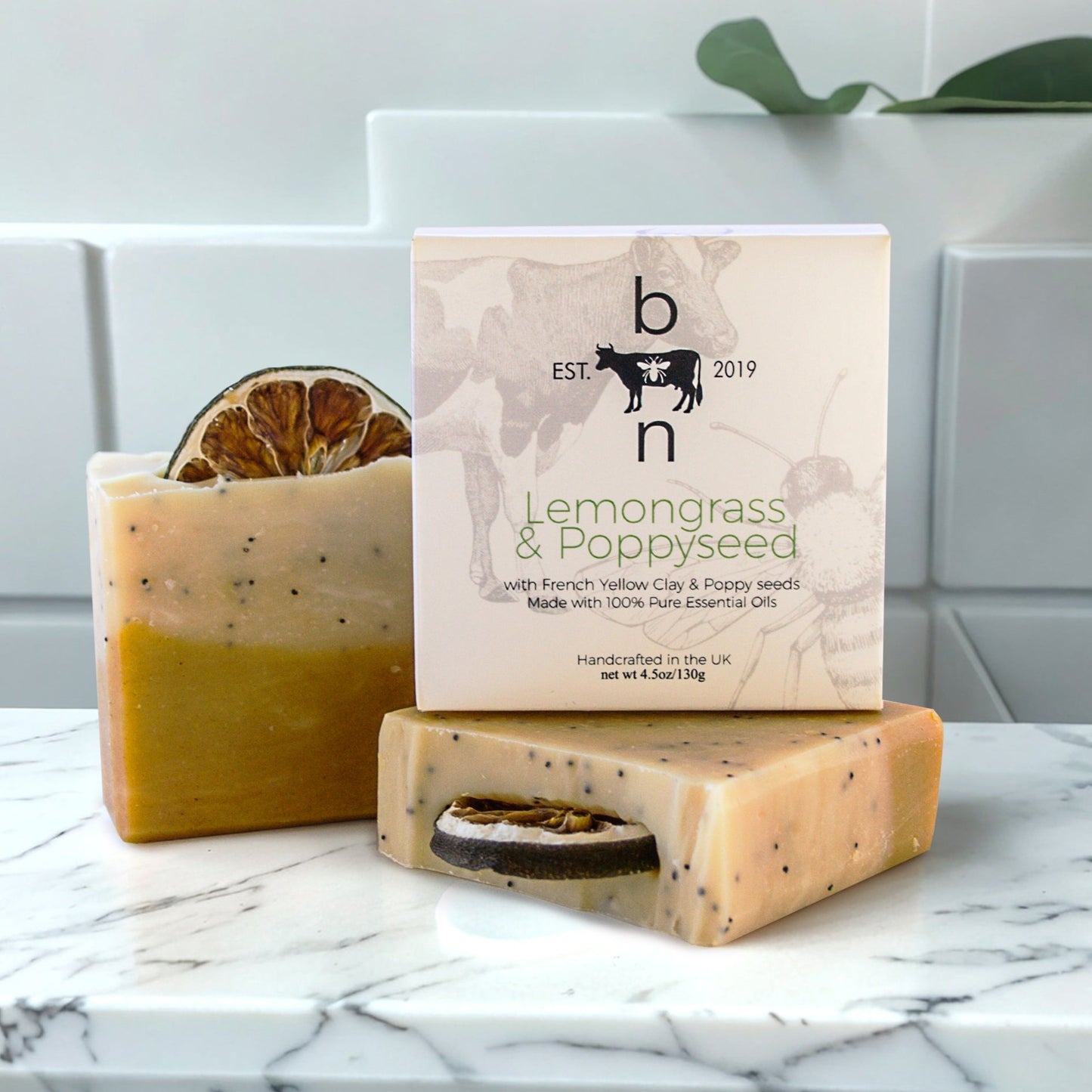 Lemongrass & Poppyseed Tallow Soap bar