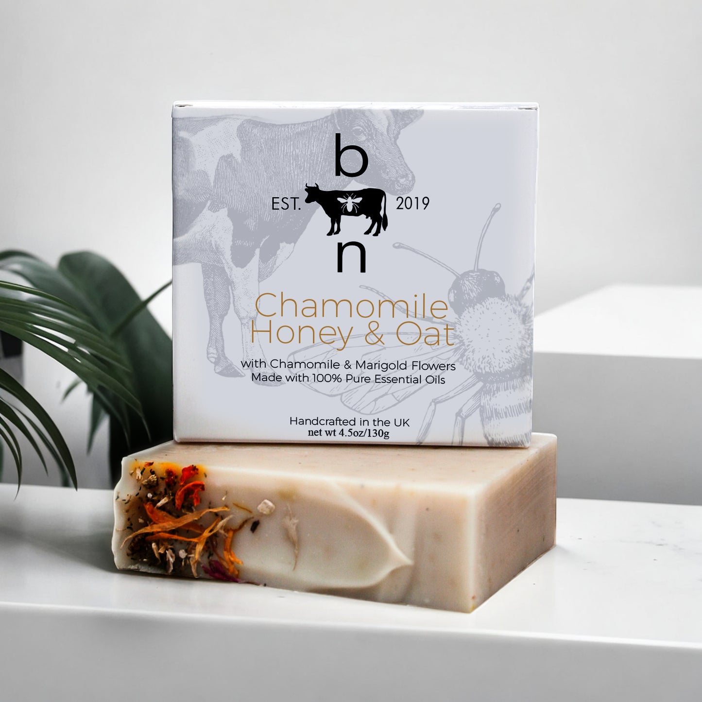 Chamomile, Honey & Oat Tallow Soap bar