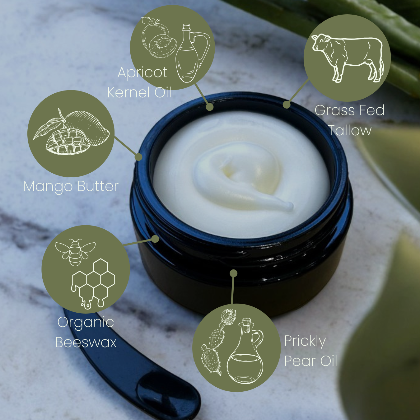 Aloe - Whipped Tallow Face Butter